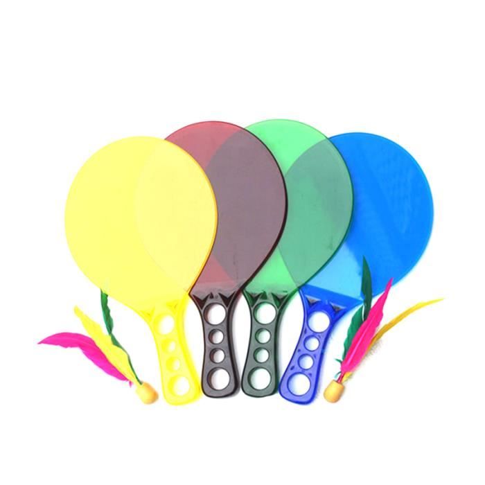 1 paire de planche en plastique créative en léger petites raquettes durables raquette de Badminton pour adolescent adultes