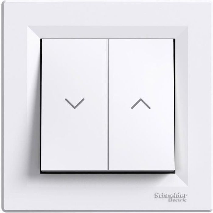 SCHNEIDER ELECTRIC Interrupteur pour volet roulant va-et-vient encastrable Asfora 10 A