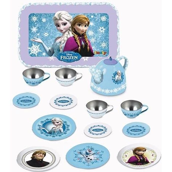 LA REINE DES NEIGES Smoby Dinette Métal