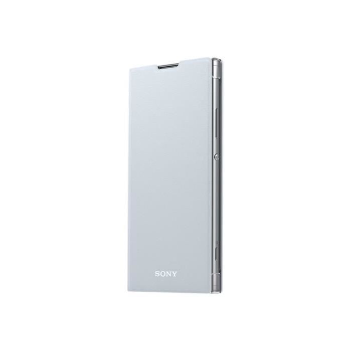 Sony Style Cover Stand SCSH10 Protection à rabat pour téléphone portable polycarbonate, cuir polyuréthane argenté(e)