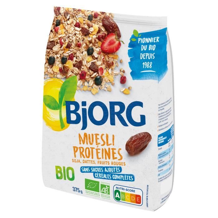 Bjorg Muesli Protéines Soja 375g