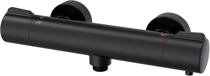 CECIPA MAX Colonne de Douche avec Mitigeur Thermostatique, Noir Ensemble de Douche Thermostatique Réglable en Hauteur | Leroy Merlin