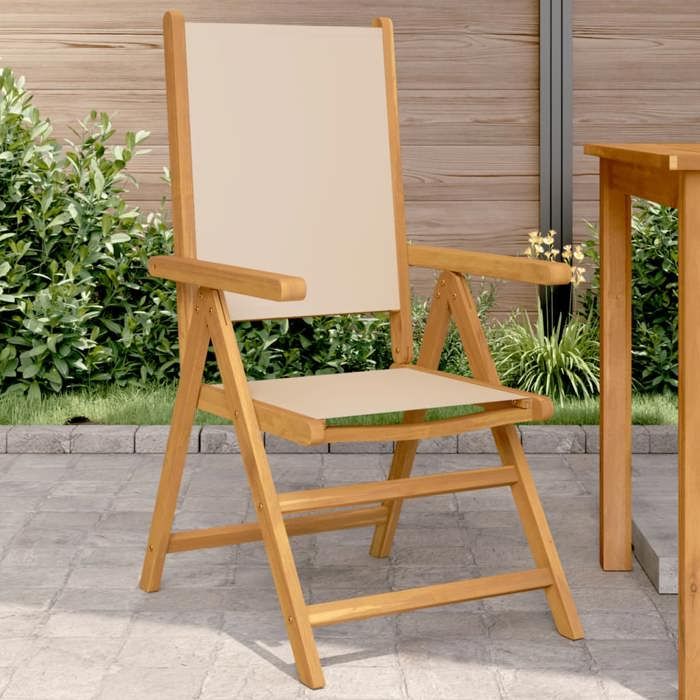 vidaXL Chaises de jardin lot de 6 Acacia - vue 6
