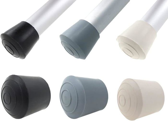 Qté: 16 Embouts en Caoutchouc - Pour Pieds des Tables, Chaises, Meubles