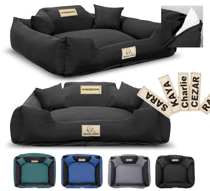 Comparer les prix de Panier pour chien KINGDOG MM43 115x95 cm personnalisé amovible antidérapant noir