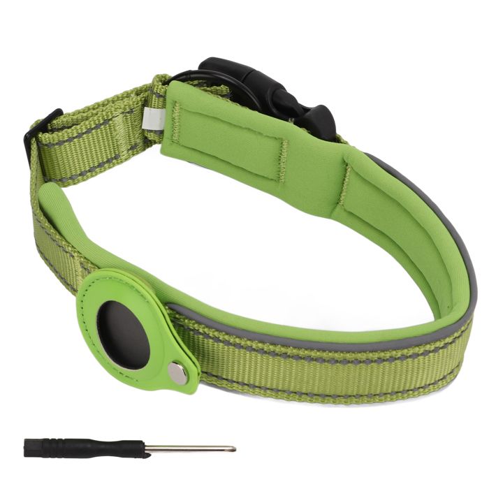 Comparer les prix de Collier pour chien vert, anti-perte, localisation, suivi, housse de protection, collier en nylon pour chien