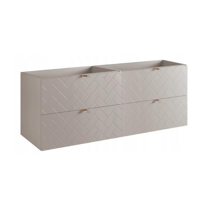 Meuble sous Lavabo 160 cm TREND - Cachemire - 160 x 46 x 60 7 cm