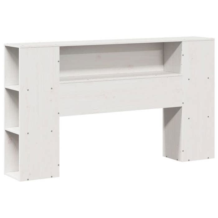 Tête de lit-Tête de Cadre de Lit avec rangement blanc 160 cm bois massif de pin(758959)ZLH