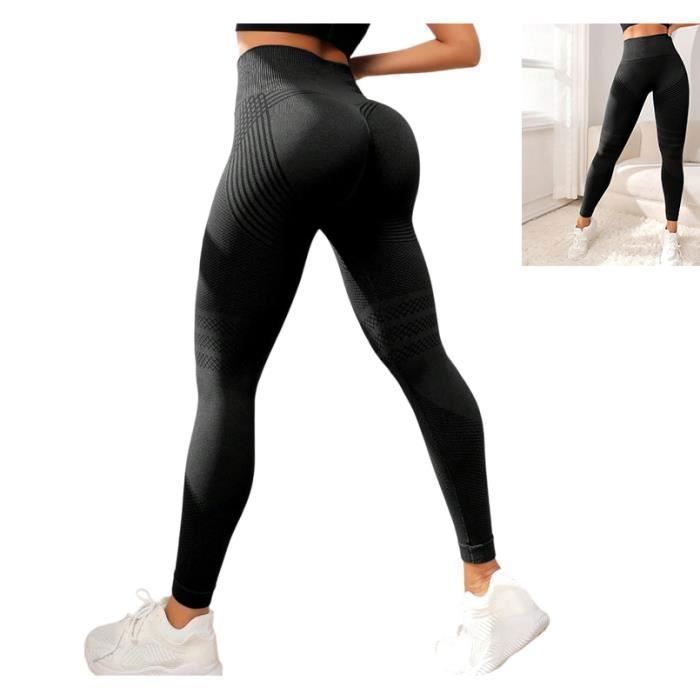 Legging Femme Compression 3D Plumi - Taille Haute Anti-cellulite, Sans Coutures - Pour Yoga, Fitness, Sport - Opaque Et Respirant