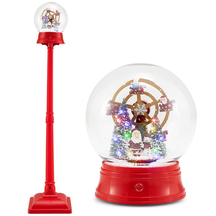Lampe LED Musicale De Noël En Forme De Boîte Aux Lettres - Mélodies De Fête, Alimentation USB Ou Piles, Décoration De Table - 10