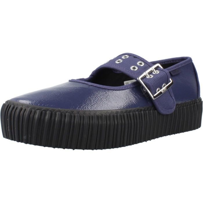 Vans Bailarinas Mujer Modèle Chaussure Vans Modèle Mary Jane Creeper - Coleur Bleu