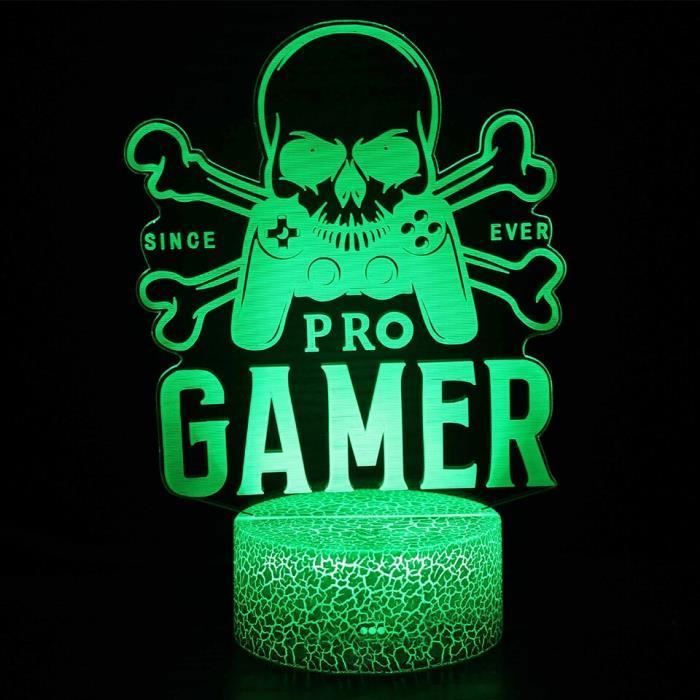 Veilleuse LED 3D - 16 Couleurs - Télécommande - Gaming - Xbox PS4