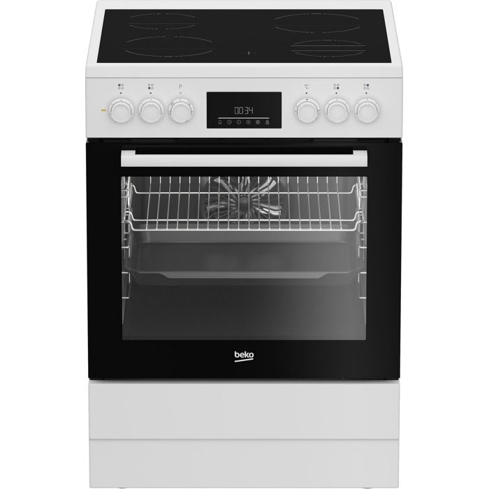 BEKO Cuisinière vitrocéramique 60 cm FSE67300WCS - vue 4