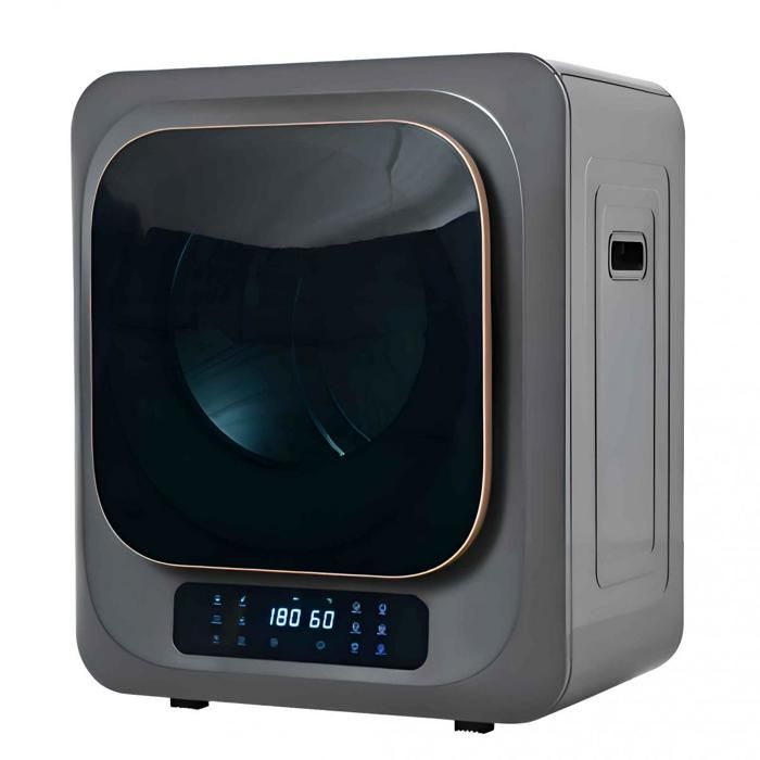 Sèche-linge compact à évacuation 3 kg (jusqu’à 4 kg) avec 6 programmes désinfection UV et montage mural – 850 W - Cosyhomes