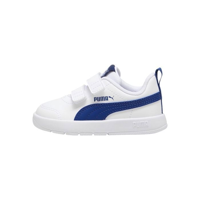 Puma Basket Basse  à Scratches Puma Courtflex V3 V inf - Blanc-Clyde-Royal