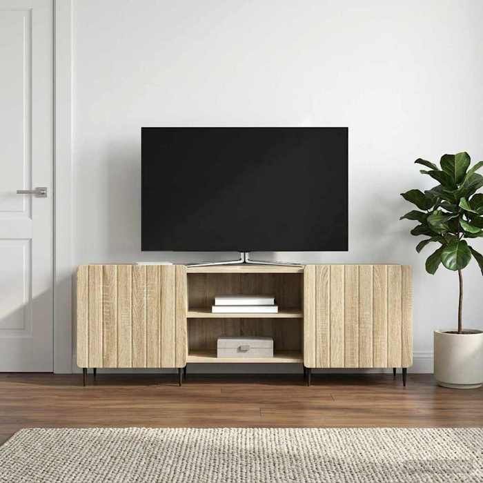 vidaXL Meuble TV Chêne Sonoma 150 x 31 x 52 cm Bois dingénierie 894457