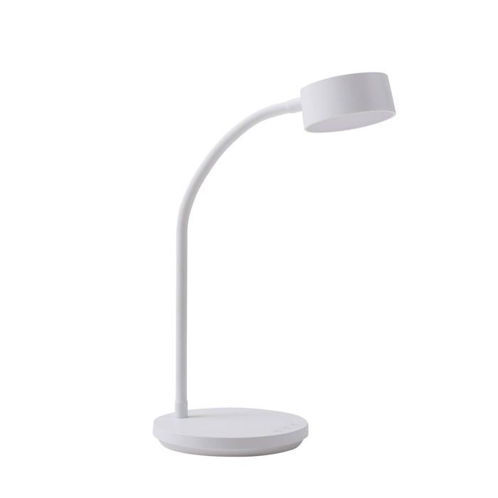 LED Lampe à poser Maori intensité variable (Moderne) en Blanc Métal e. a. pour Bureau (1 lampe à) de bureau lampe LED Lampe à poser Maori intensité variable (Moderne) en Blanc Métal e. a. pour Bureau (1 lampe à) de bureau lampe