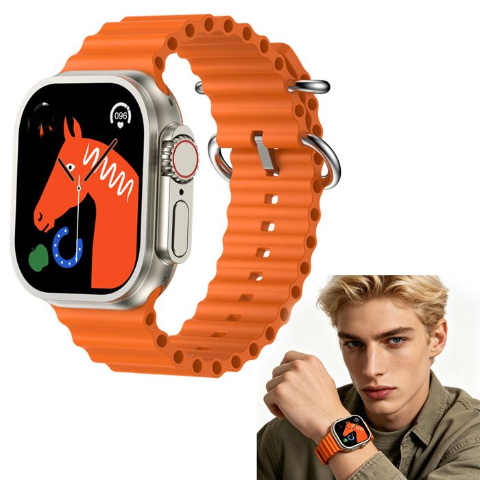 Montre - FAMICAM - intelligente orange élégante smartwatch homme montre