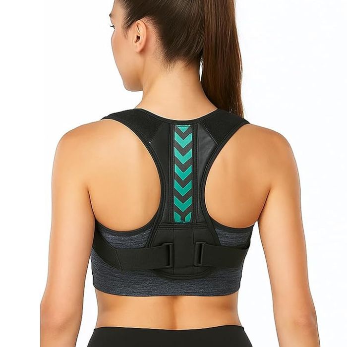 Correcteur de posture taille unique - Dofilo - 22 x 13 x 2 cm nylon réglable support dorsal ajustement de la posture unisexe redre