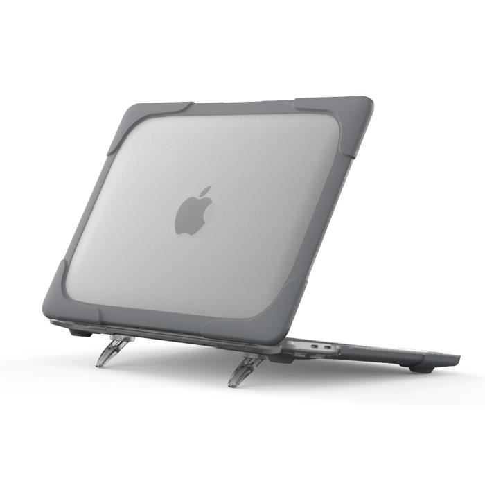 Coque Macbook Pro 13 Avec Touch Bar Touch Id 2020 Modele A2289 A2251 Housse Etui Gris Prix Pas Cher Cdiscount