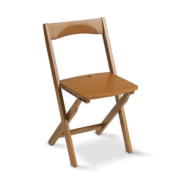 chaise pliable arredamenti italia diana - bois merisier - salle à manger - contemporain - design