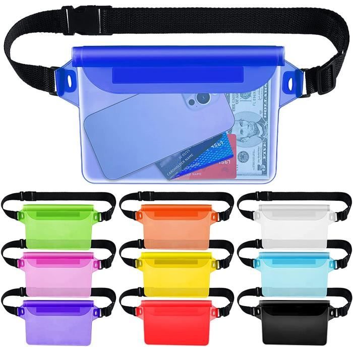 Sac étanche à la taille ZGEER - pour téléphone et objets de valeur - sports nautiques - Bleu