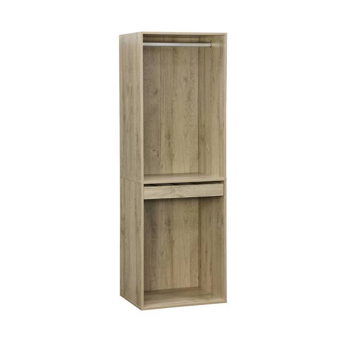 Module dressing avec penderie et porte-pantalons. naturel. panneaux stratifiés Module dressing avec penderie et porte-pantalons. naturel. panneaux stratifiés