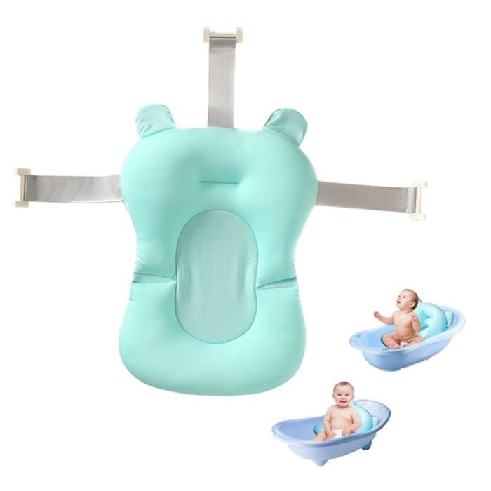 Siege Bain Bebe Tapis De Bain Pour Bébé Coussin De Siège Portable Baignoire Siège Infantile Baignoire Tapis Air Coussin Flottant Pad De Bain Pour Douche De Bébé (Brown Baignoire Bébé Sur Pied