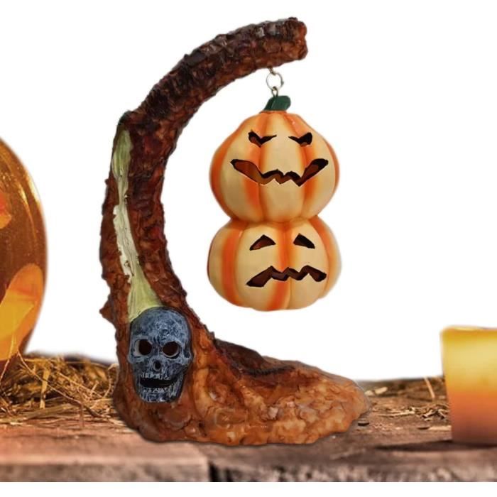 Panneau suspendu en bois d'Halloween avec lumière LED, décoration de