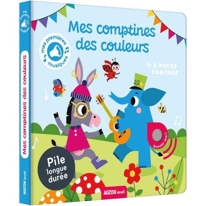 Livres pour Mes comptines des couleurs Auzou - Livre tout-carton sonore ...