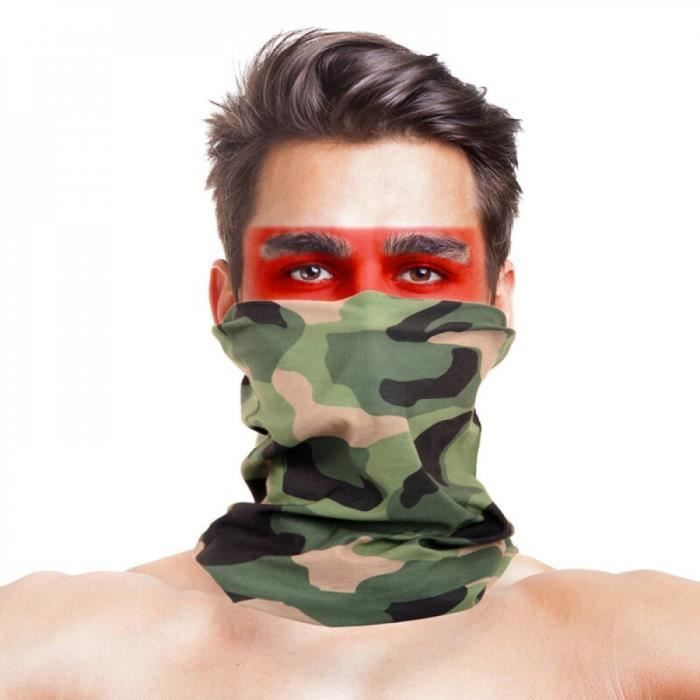 Écharpe Multifonction Militaire Mil-Tec - Cache-cou, Bandeau, Cagoule - Couleur Kaki/beige - Neuf Avec étiquettes