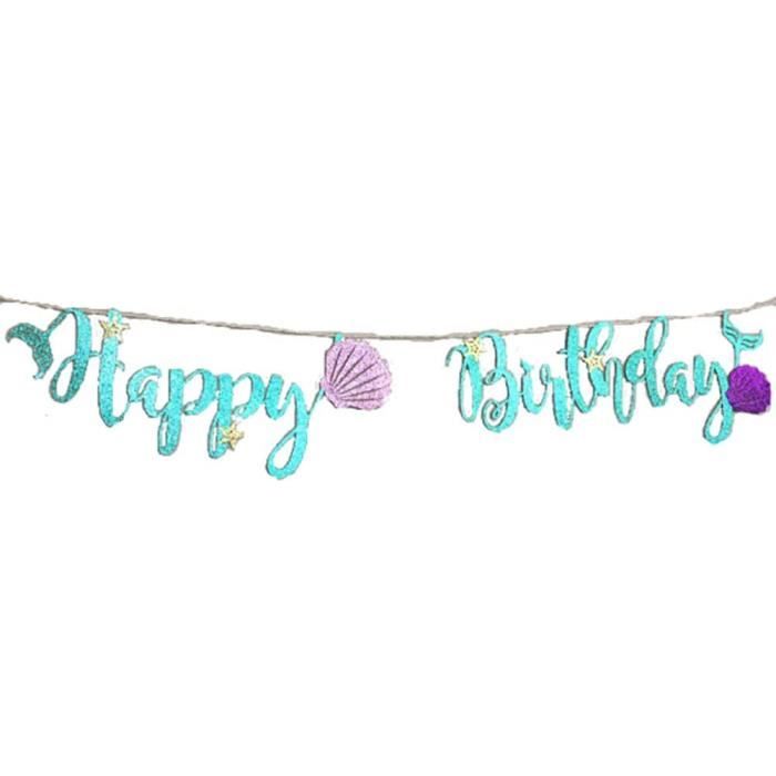 Bannière Joyeux Anniversaire Glitter Dorée - Guirlande Décorative 4m | Lettres Papier à Assembler - Déco Fête DIY