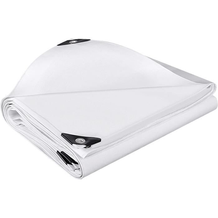 KALEMBAL Bâche de protection 3x4 m - Translucide - Résistante - Etanche