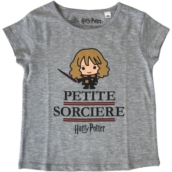 HARRY POTTER T-Shirt Harry Potter Gris Chiné Fille - Cdiscount Prêt-à-Porter