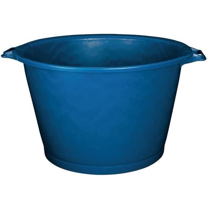 Baquet rond 55 L - D: 55 cm - H 36 cm - bleu