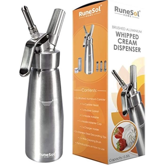 Photo de runesol-home-whipper-siphon-a-creme-chantilly-professionnel-avec-3