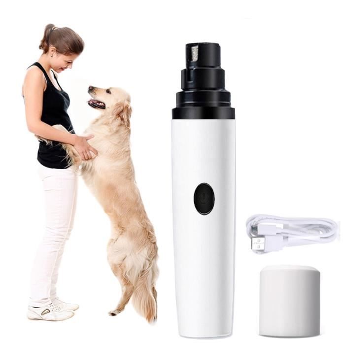 Coupe-ongles USB pour chiens et chats accessoire de toilettage à faible bruit pour animaux de compagnie [F1B241E]