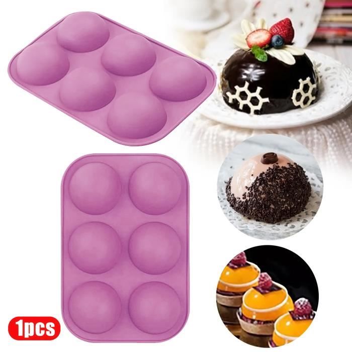 Moule A Gateau En Silicone Demi Sphere Muffin Moule A Biscuits Au Chocolat Moule De Cuisson Geekoko 642 Cdiscount Maison