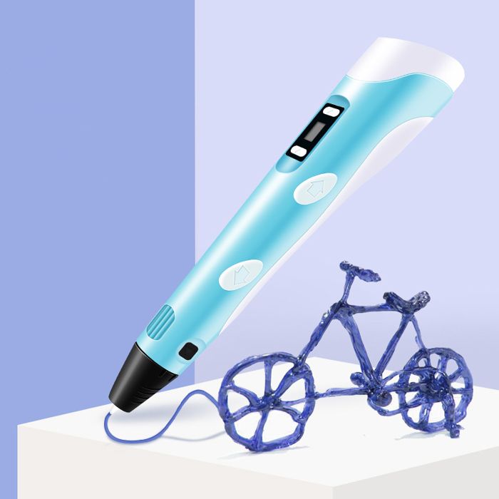 Stylo-plume 3D à impression 3D avec 12 couleurs de filament PLA et ABS, écran LCD, stylo 3D pour jouets/cadeaux pour enfants