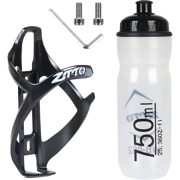 Porte Gourde Velo,Porte Bidon Velo,Gourde Vtt Porte Bidon Léger Avec  Bouteille De 750 Ml Vélo Avec Vis Pour Vtt Et Vélos De R[u134]