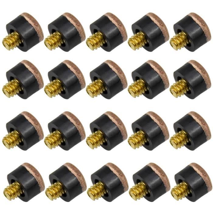 freneci Embouts /à Visser 10//11//13 Mm pour Queues de Billard Embouts Rigides Pack de Remplacement 10 Pi/èces