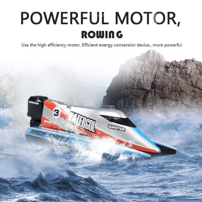 Atyhao RC 2.4GHz Télécommande 4 Canaux Mini Bateau Racing Bateau de