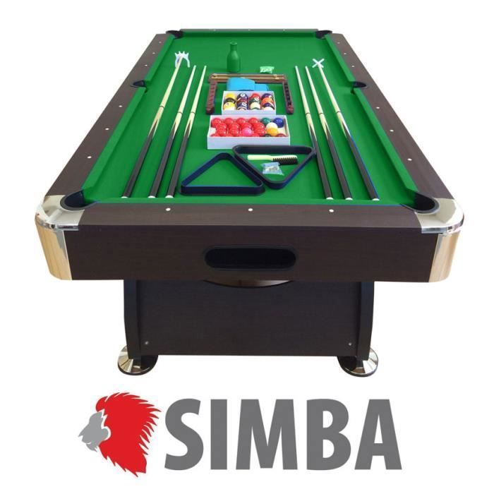BILLARD AMERICAIN NEUF Snooker table de poll biljart salon 8