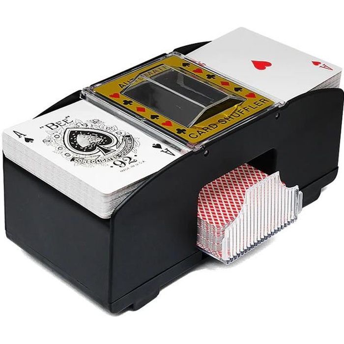 Shuffler mélangeur automatique 2 jeu de cartes Poker Casino machine de mélange joueur Texas hold'em Blackjack