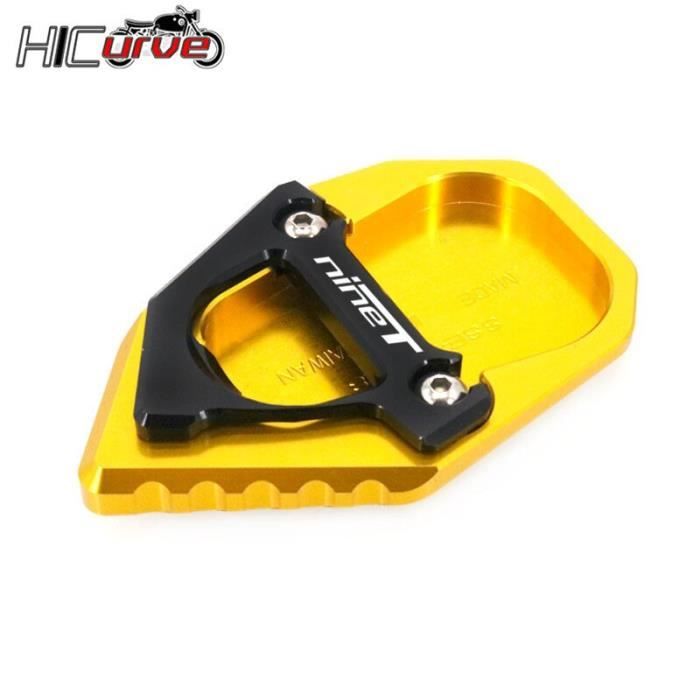 Extension Béquille Latérale Moto BMW S1000XR 2020-2025 | Plaque Support Antidérapante En Aluminium CNC | Noir