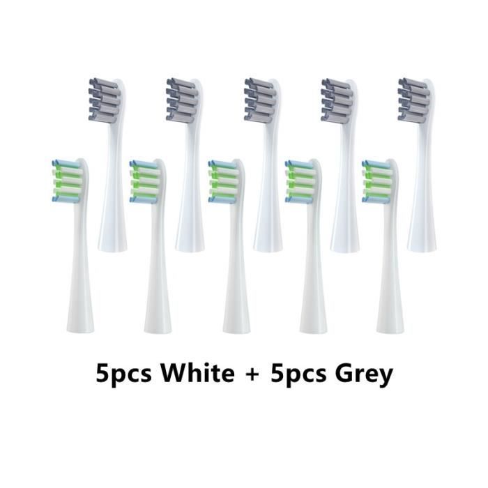 Têtes De Rechange Pour Brosse à Dents Sonique Spinel Care - Lot De 2, Poils Souples, Blanc, EAN 5905701115341