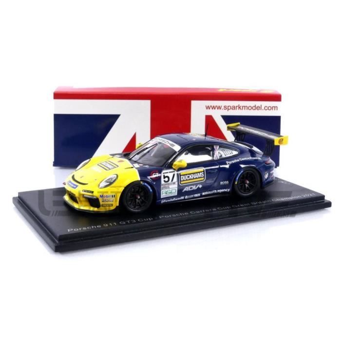 Porsche GT3 Cup Burago 3395 - 1/18 - Jaune - Comme Neuve