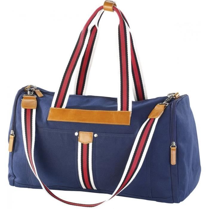 Sac de plage - CARLO MILANO - Bleu - Toile - Bandoulière - Mixte