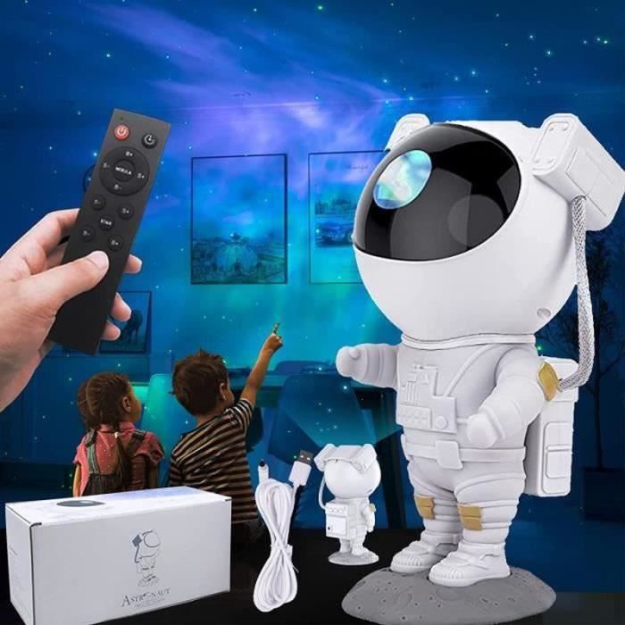 Projecteur Ciel étoilé Astronaute - Nébuleuse Et étoiles, Télécommande Réglable - Veilleuse Galaxie Pour Chambre