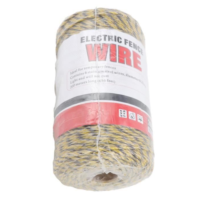 Fil De Clôture Clôture Électrique Polywire 6 Brins En Acier Inoxydable ...